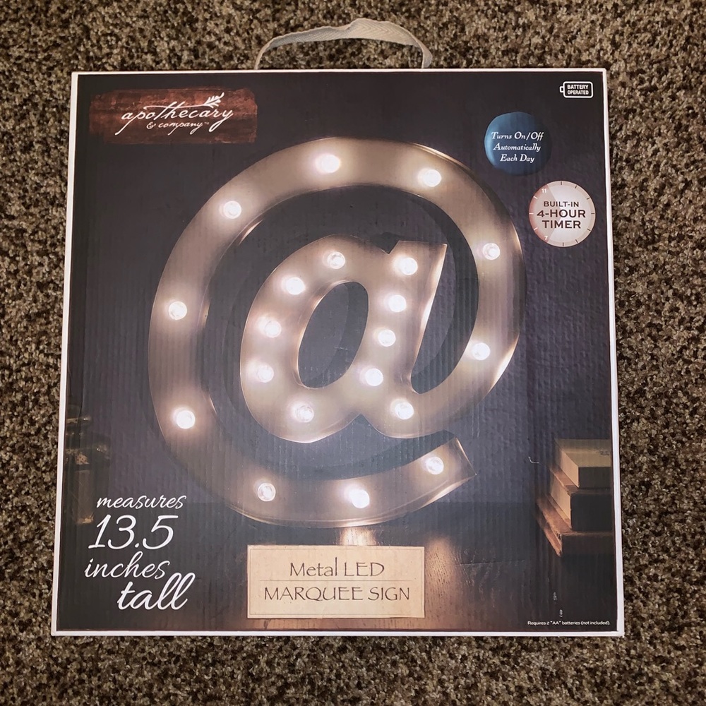 METAL LED MARQUEE SIGN